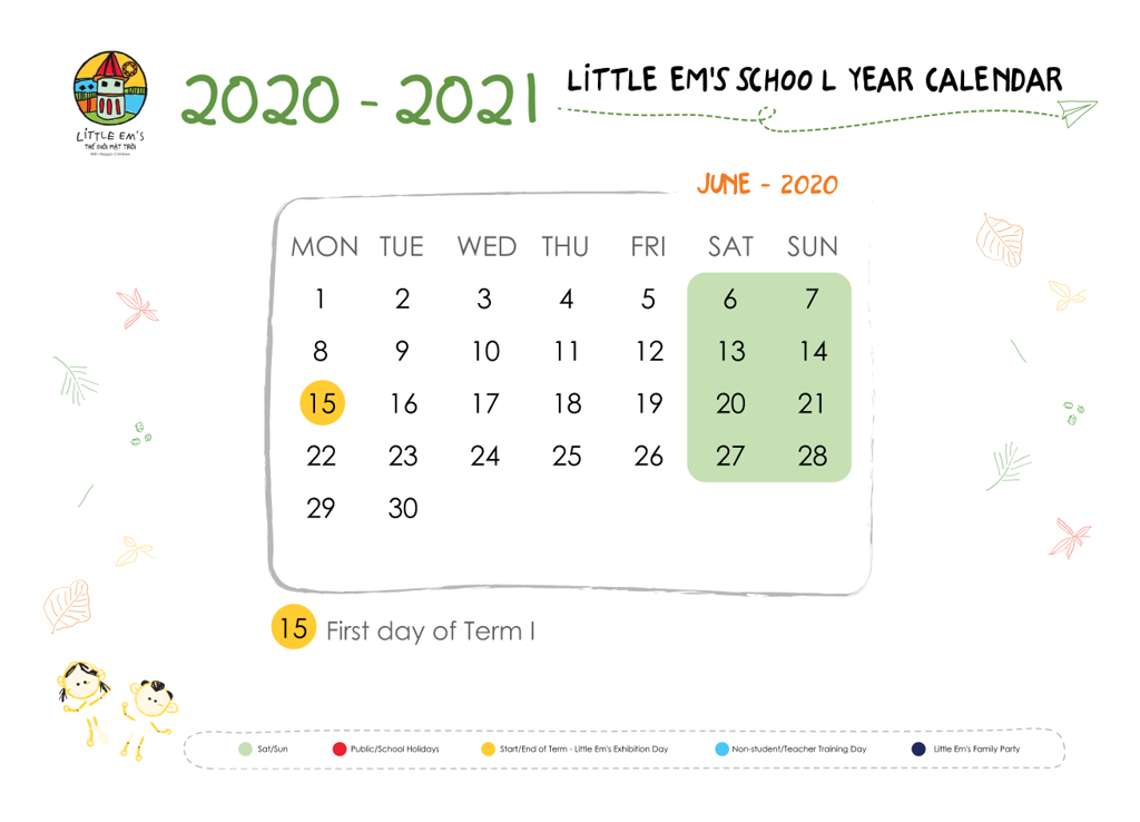 calendar littleems Jun-2020