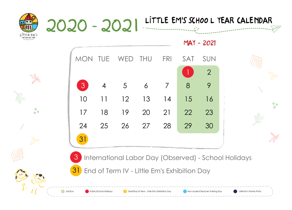 calendar littleems May-2021