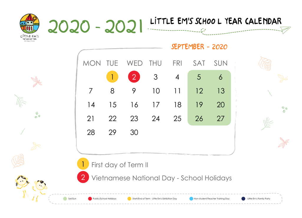 calendar littleems Sep-2020